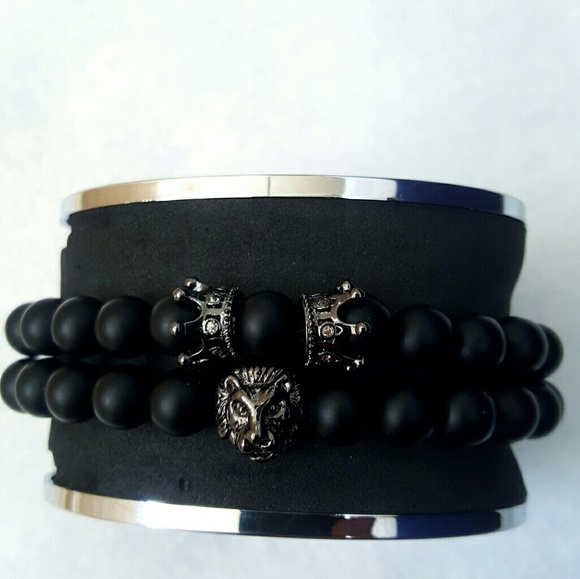 Other - Black beaded bracelets